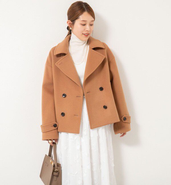 NOLLEY'S「ウールカシミヤダブルブレストコート」|ピーコート|