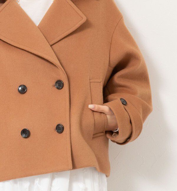 NOLLEY'S「ウールカシミヤダブルブレストコート」|ピーコート|