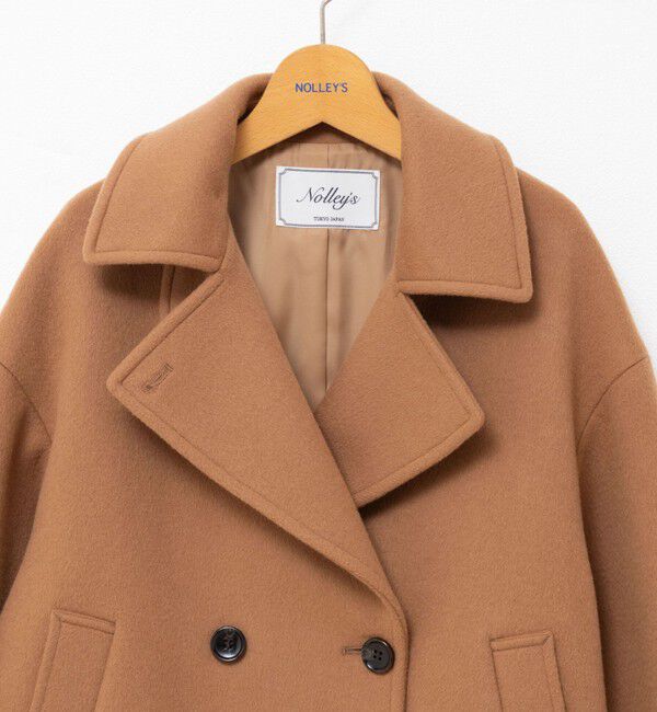 NOLLEY'S「ウールカシミヤダブルブレストコート」|ピーコート|