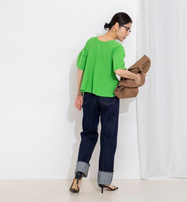 Rie Miller「【RM denim】45th limited editionﾛｰﾙｱｯﾌﾟｽﾄﾚｰﾄﾃﾞﾆﾑ(ｾﾙﾋﾞｯﾁ)」|デニム|