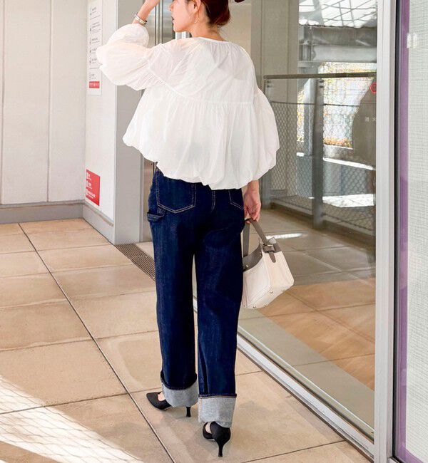 Rie Miller「【RM denim】45th limited editionﾛｰﾙｱｯﾌﾟｽﾄﾚｰﾄﾃﾞﾆﾑ(ｾﾙﾋﾞｯﾁ)」|デニム|