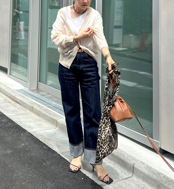 Rie Miller「【RM denim】45th limited editionﾛｰﾙｱｯﾌﾟｽﾄﾚｰﾄﾃﾞﾆﾑ(ｾﾙﾋﾞｯﾁ)」|デニム|