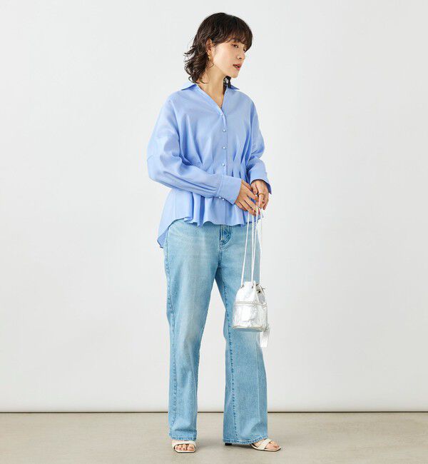 NOLLEY'S「ウォッシャブルパール釦スキッパータックブラウス」|シャツ・ブラウス|