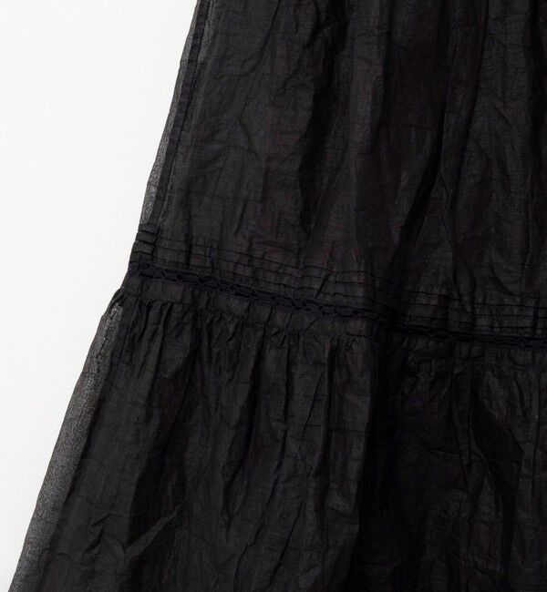 NOLLEY'S sophi「【MARILYN MOON】sheer starched cotton lace tieredスカート」|フレア|