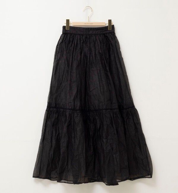 NOLLEY'S sophi「【MARILYN MOON】sheer starched cotton lace tieredスカート」|フレア|