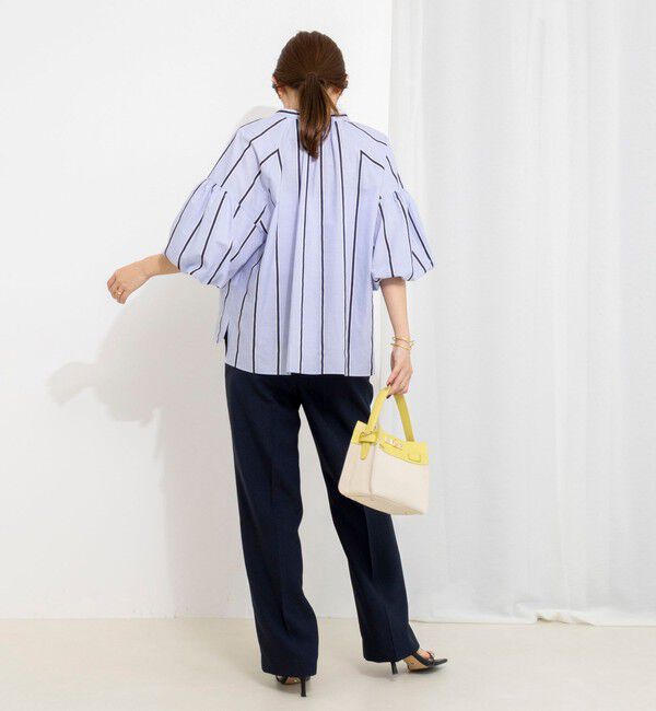 NOLLEY'S「《セットアップ対応》ウォッシャブルストレッチツイル愛されセミワイドパンツ」|その他|