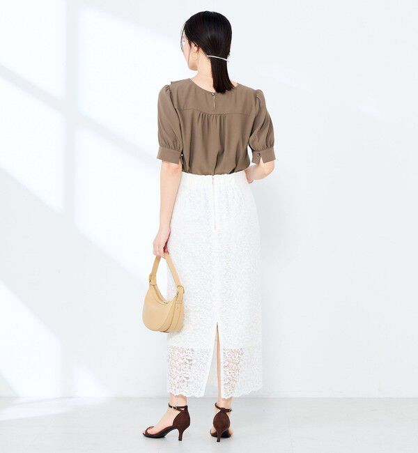 NOLLEY'S sophi「ウォッシャブルジョーゼットアシメラッフルブラウス」|シャツ・ブラウス|