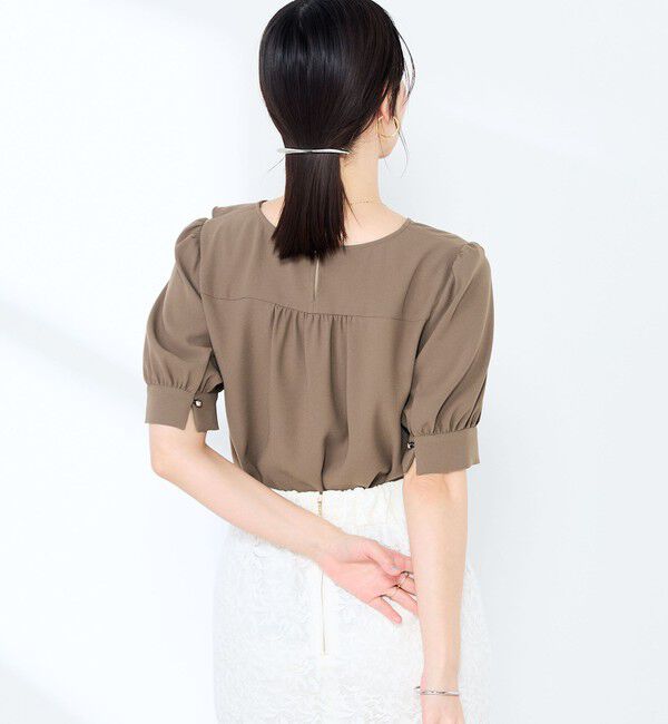 NOLLEY'S sophi「ウォッシャブルジョーゼットアシメラッフルブラウス」|シャツ・ブラウス|