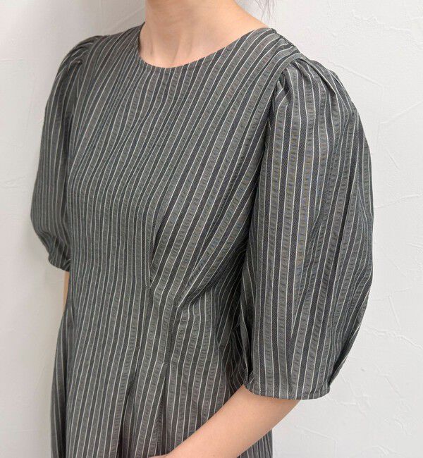 fredy emue「コットンリップルウエストシェイプワンピース」|ワンピース|