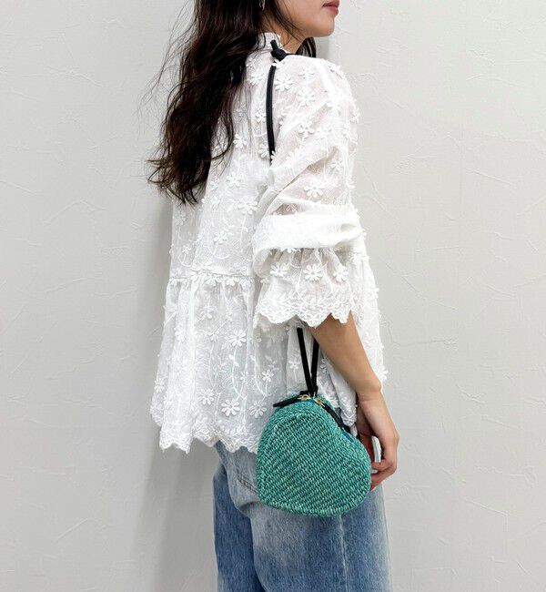 fredy emue「【BAGMATI/バグマティ】アバカハートポシェットバッグ」|かごバッグ|