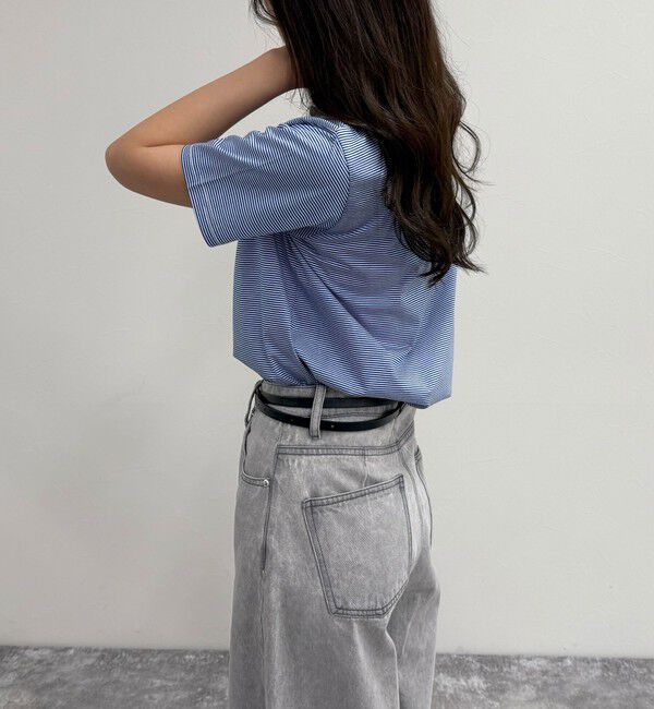 fredy emue「ハートFR刺繍ヘンリーTシャツ」|Tシャツ・カットソー|