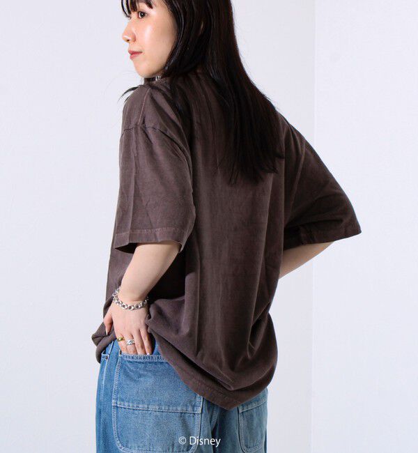 GLOSTER「【GOOD ROCK SPEED】MICKEY / フロッキープリントTシャツ」|Tシャツ・カットソー|