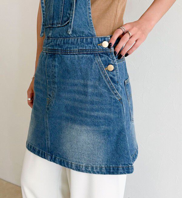 fredy emue「デニムサロペットチュニック」|オールインワン|