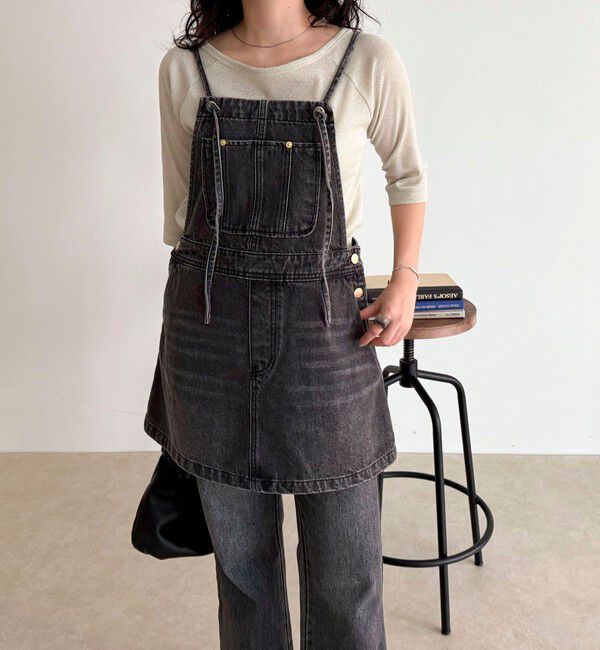 fredy emue「デニムサロペットチュニック」|オールインワン|