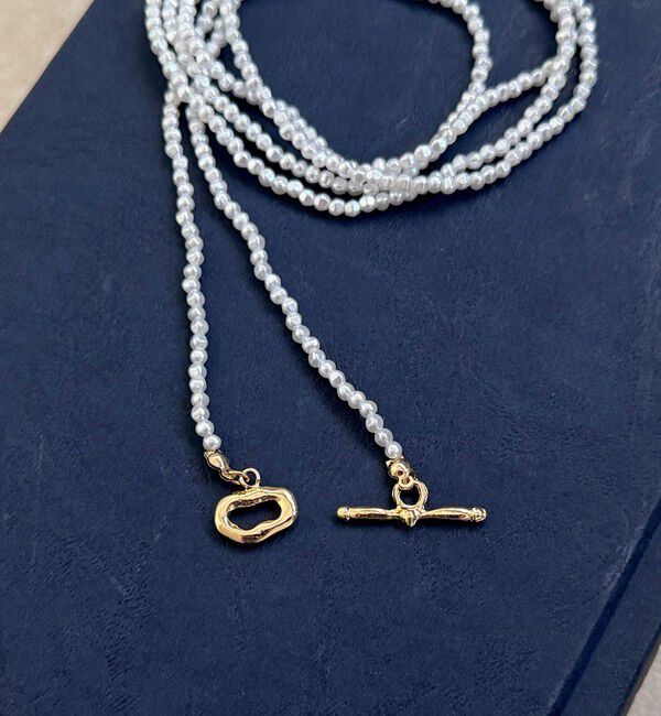 fredy emue「小粒ビーズマンテルロングネックレス」|ネックレス|