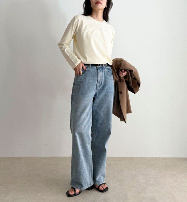 fredy emue「センターFR刺繍ロンTシャツ」|Tシャツ・カットソー|