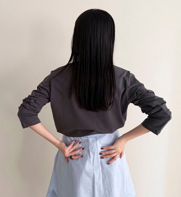 fredy emue「センターFR刺繍ロンTシャツ」|Tシャツ・カットソー|