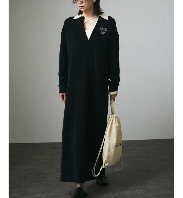 SALON adam et rope'「ポロワンピース-CreamyCotton /クリーミーコットン-」|ワンピース|