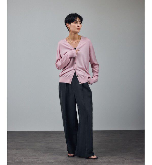 SALON adam et rope'「[25AW]GENTLE SILK パンツ / セットアップ対応・洗える」|チノ|