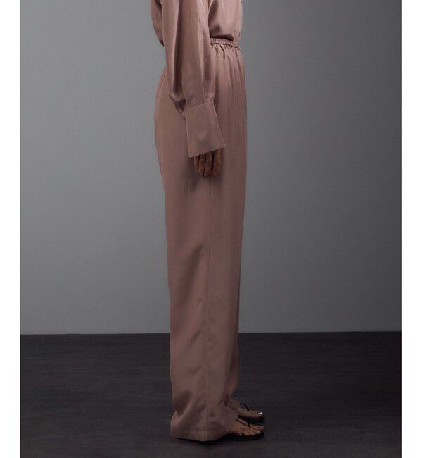 SALON adam et rope'「[25AW]GENTLE SILK パンツ / セットアップ対応・洗える」|チノ|