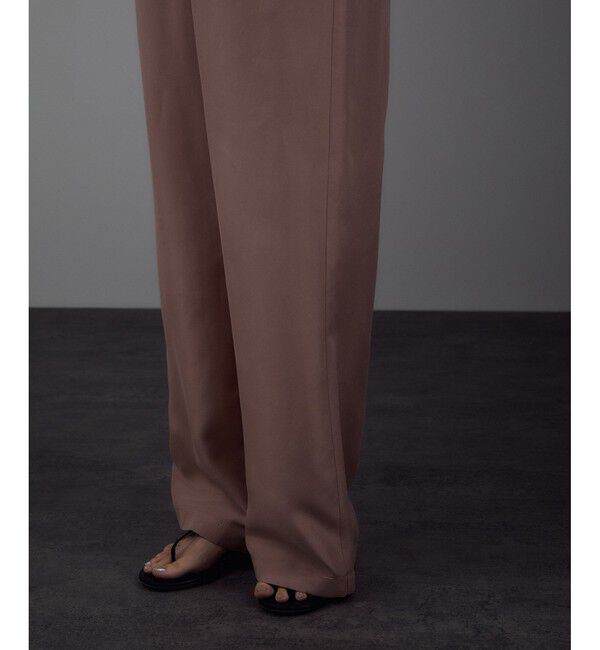 SALON adam et rope'「[25AW]GENTLE SILK パンツ / セットアップ対応・洗える」|チノ|
