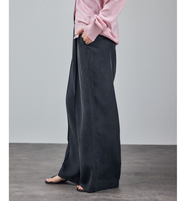 SALON adam et rope'「[25AW]GENTLE SILK パンツ / セットアップ対応・洗える」|チノ|