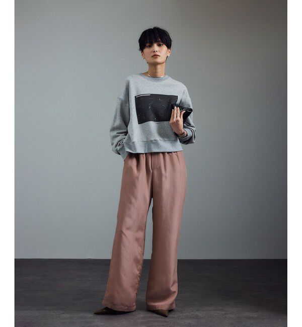 SALON adam et rope'「[25AW]GENTLE SILK パンツ / セットアップ対応・洗える」|チノ|