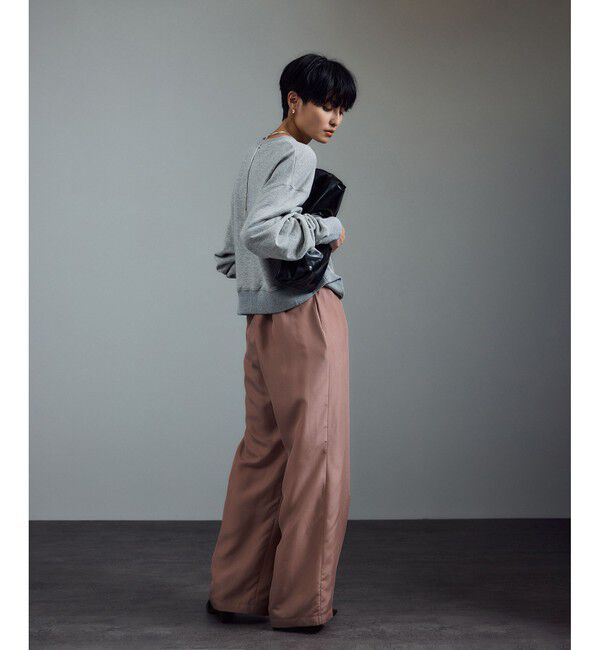 SALON adam et rope'「[25AW]GENTLE SILK パンツ / セットアップ対応・洗える」|チノ|