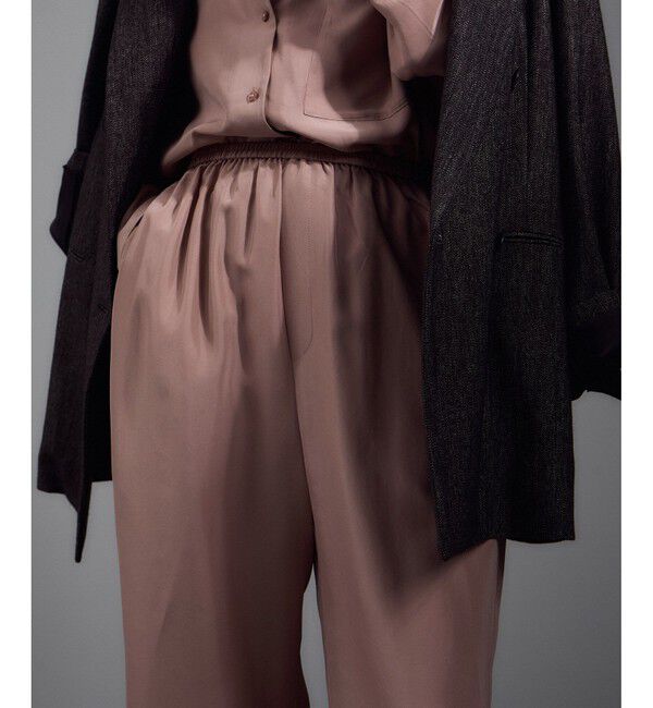 SALON adam et rope'「[25AW]GENTLE SILK パンツ / セットアップ対応・洗える」|チノ|
