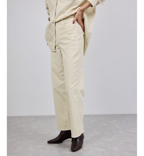 ROPE「【Healthy denim(ヘルシーデニム）】Pink Pepperコーデュロイパンツ/イージーケア」|チノ|