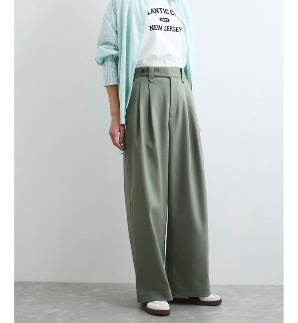 VIS「【洗える/防シワ】チノライクグルカワイドパンツ」|チノ|