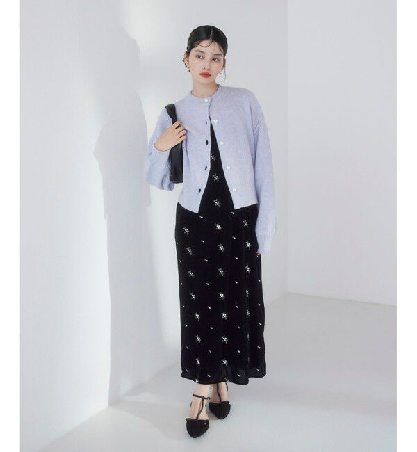 VIS「ハートアソートパール釦ラメミックスカーディガン/イージーケア・一部WEB限定カラー」|カーディガン|