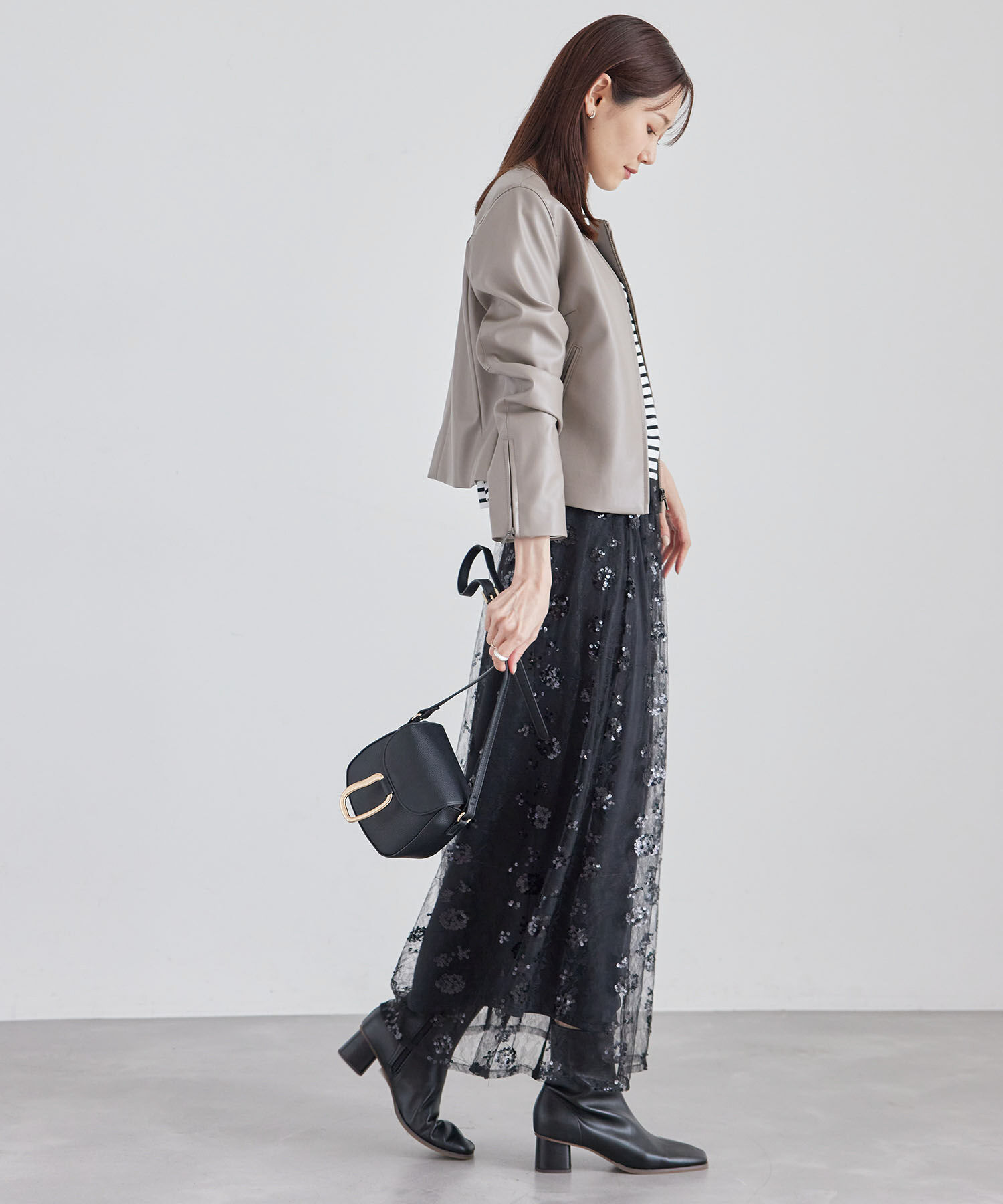 Rope&rsquo;Picnic「スパンコール刺繍レーススカート」|スカート|