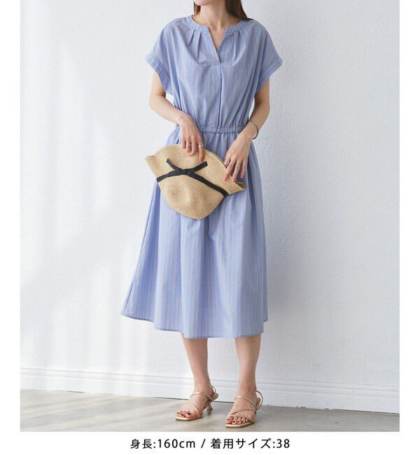 Rope&rsquo;Picnic「【WEB限定】【UVカット・接触冷感・イージーケア】スキッパーシャツワンピース」|ワンピース|