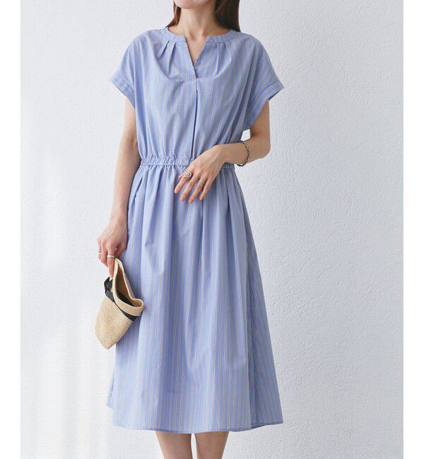 Rope&rsquo;Picnic「【WEB限定】【UVカット・接触冷感・イージーケア】スキッパーシャツワンピース」|ワンピース|