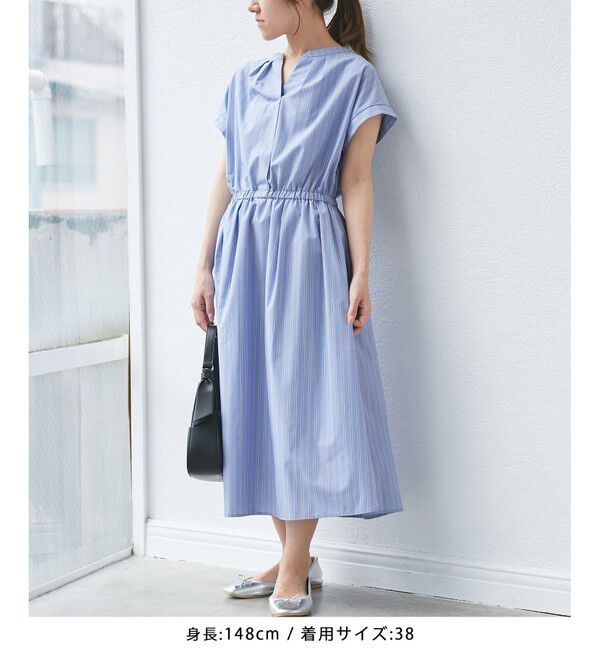 Rope&rsquo;Picnic「【WEB限定】【UVカット・接触冷感・イージーケア】スキッパーシャツワンピース」|ワンピース|