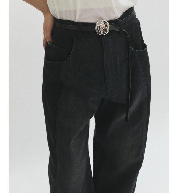 ADAM ET ROPE'「【サステナブル】リメイクライクコントラストデニム」|デニム|