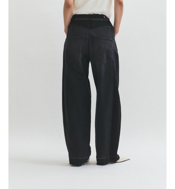 ADAM ET ROPE'「【サステナブル】リメイクライクコントラストデニム」|デニム|