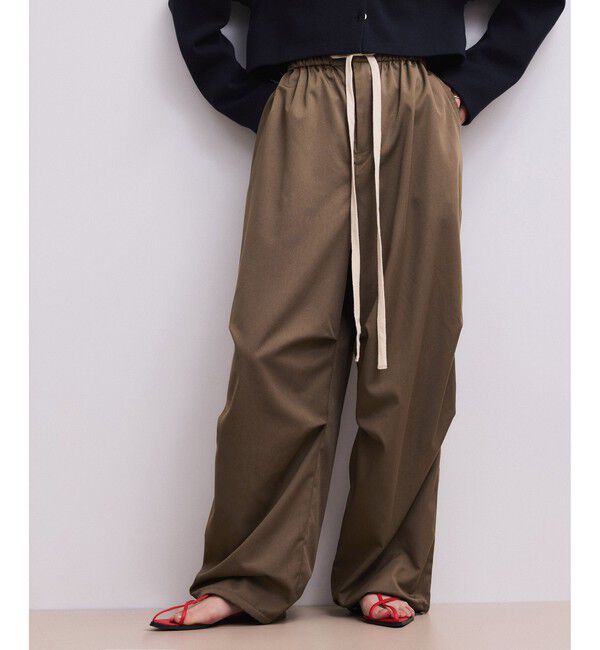 ADAM ET ROPE'「【WEB限定】リラックスパラシュートパンツ」|チノ|