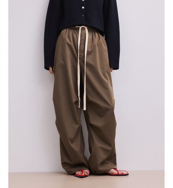 ADAM ET ROPE'「【WEB限定】リラックスパラシュートパンツ」|チノ|