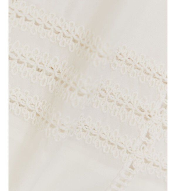 ADAM ET ROPE'「【一部WEB限定カラー】エンブロイダリーイージーパンツ」|チノ|