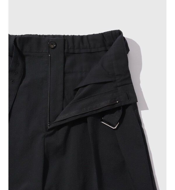 ADAM ET ROPE'「シアサッカー ベルテッドイージーショーツ」|チノ|