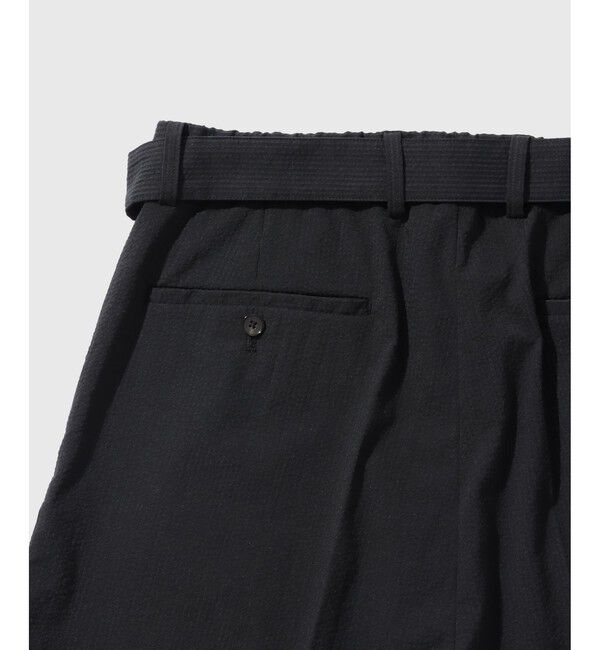 ADAM ET ROPE'「シアサッカー ベルテッドイージーショーツ」|チノ|