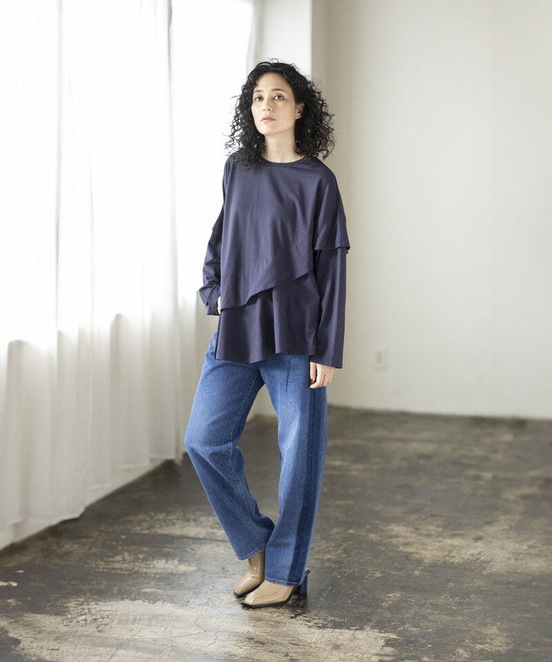  「サイドラインデニムパンツ」|デニム|