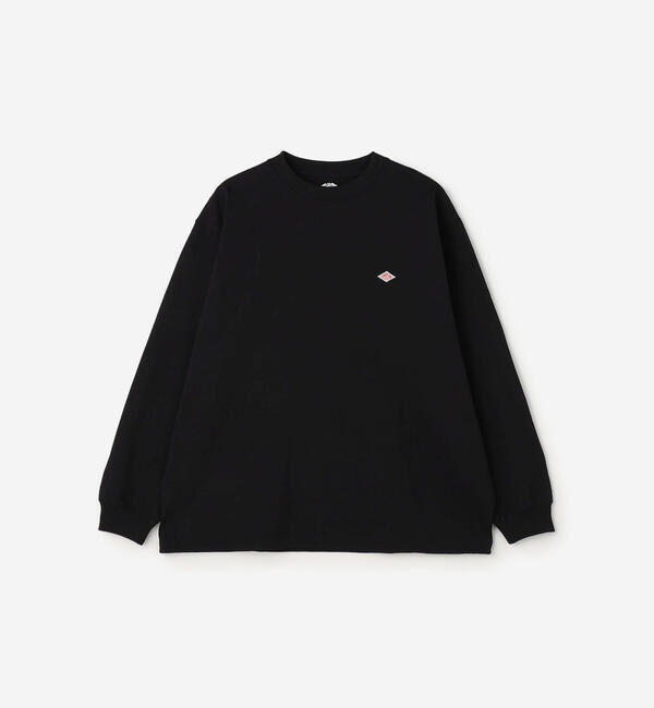 DANTON「DANTON | クルーネック 長袖Tシャツ MEN」|Tシャツ・カットソー|BLACK