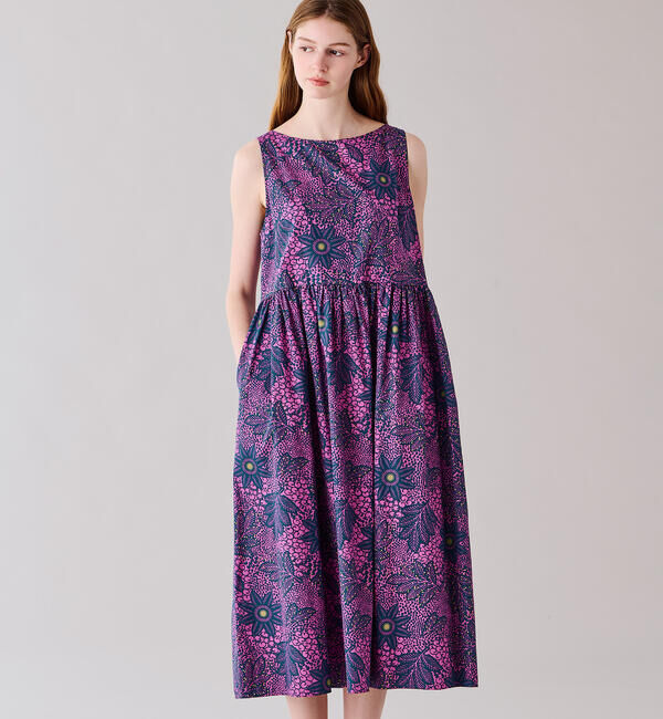 LE GLAZIK「LE GLAZIK | バティック ノースリーブワンピース WOMEN」|ワンピース|