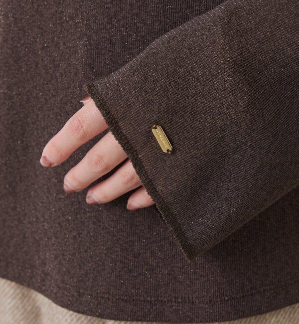  「シアーラメリブスクエアカットソー」|Tシャツ・カットソー|