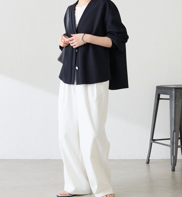  「《WEB限定/気温調整に◎》メタル釦ジョーゼットカーディガン」|Tシャツ・カットソー|