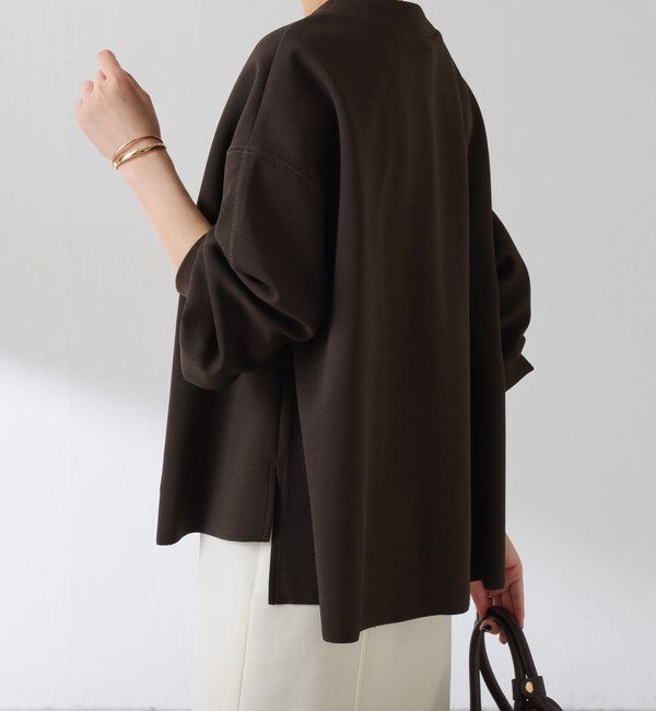  「《WEB限定/気温調整に◎》メタル釦ジョーゼットカーディガン」|Tシャツ・カットソー|