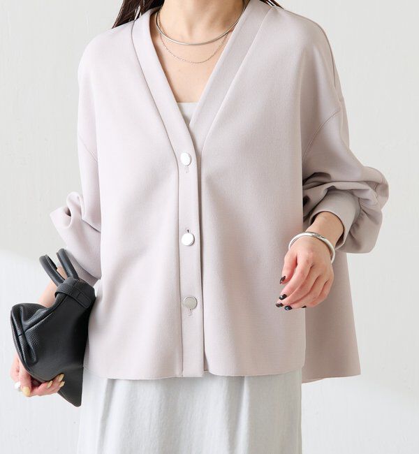  「《WEB限定/気温調整に◎》メタル釦ジョーゼットカーディガン」|Tシャツ・カットソー|